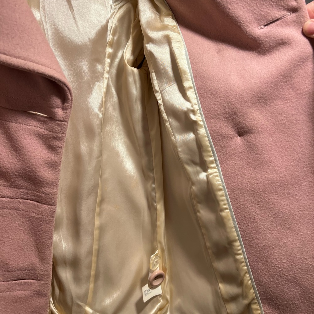 GAP Women’s Pink Pea Coat, Size small - Picture 7 of 11